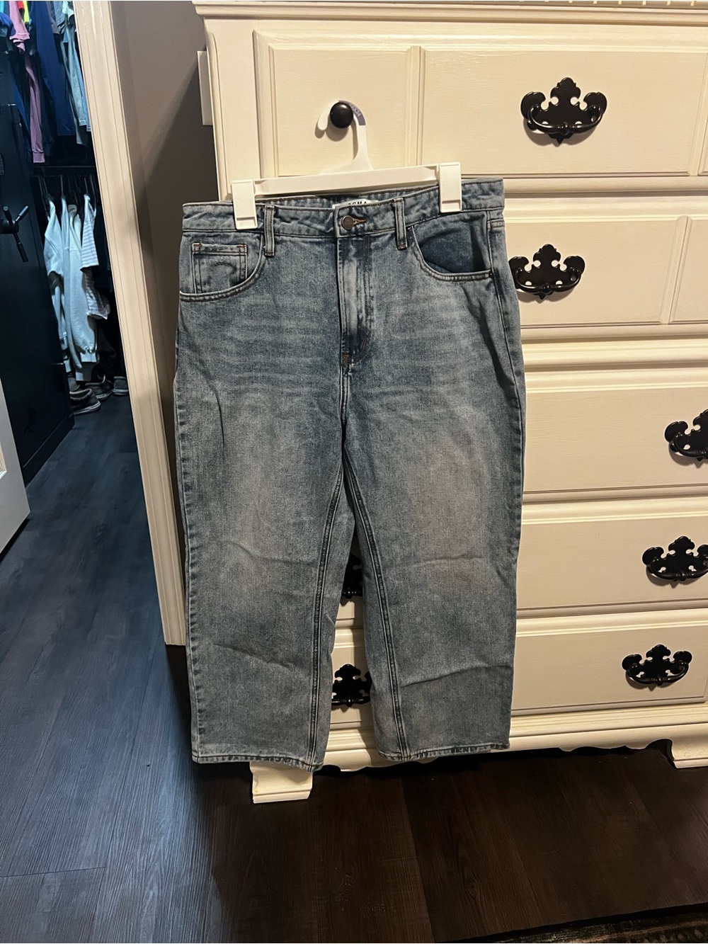 Dogma High Waisted Straight Leg Jeans